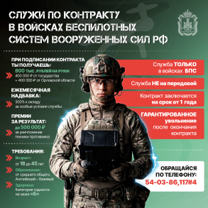 Набор на службу по контракту в Вооруженные силы России